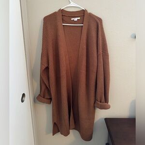 O'Neill Kerry Long Cardigan Sweater (Tobacco, XS/S) -New**